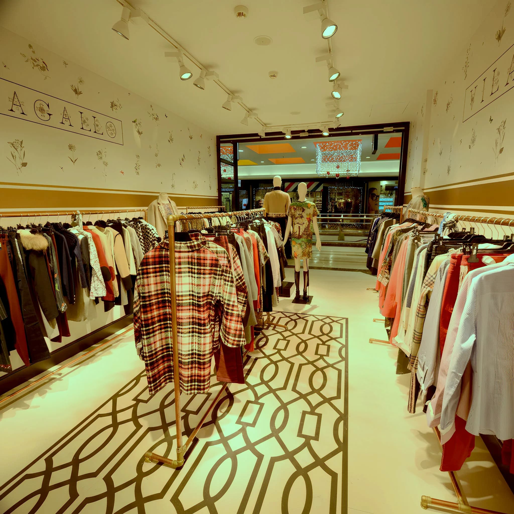 Espacio comercial con microcemento decorativo