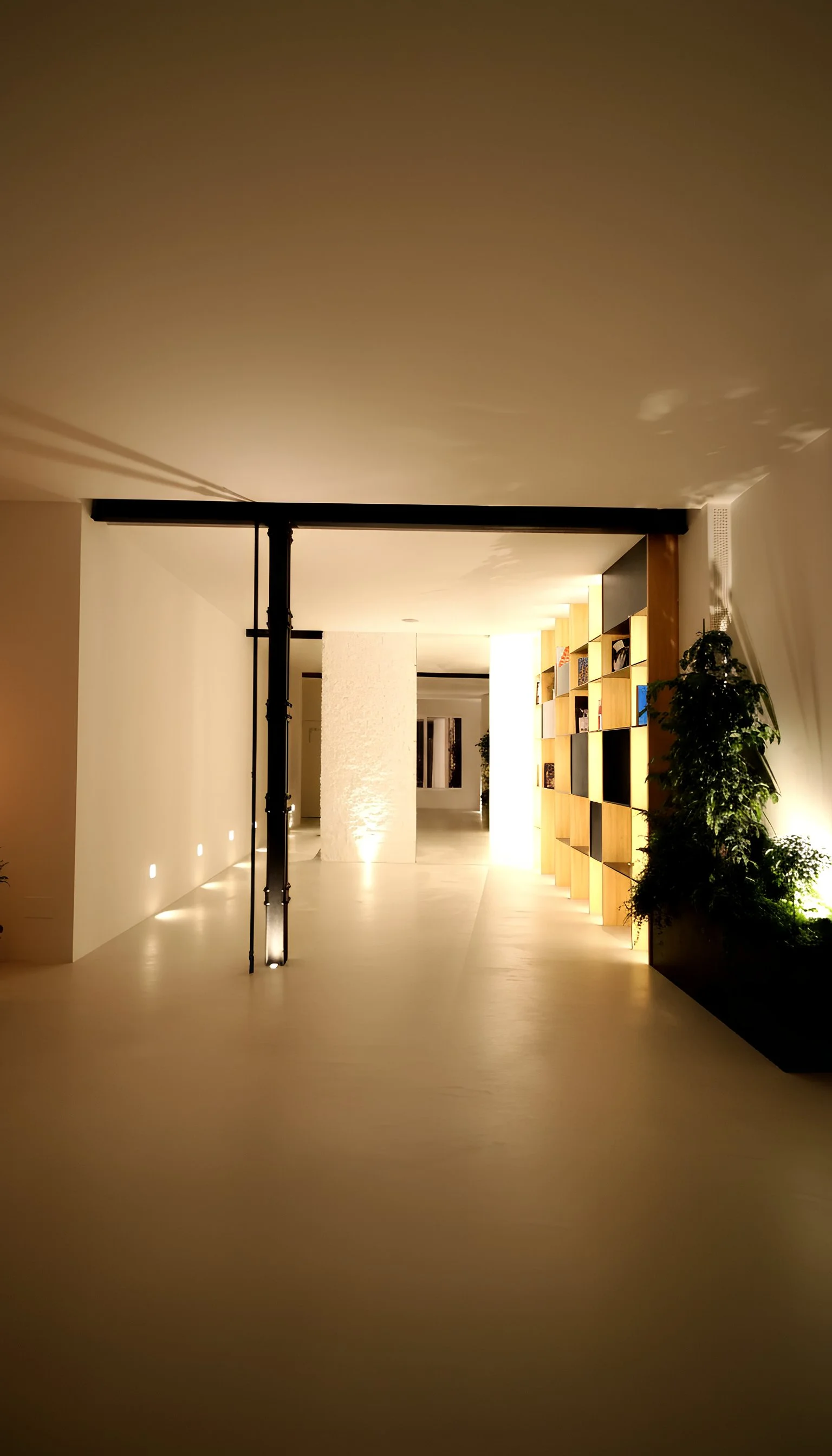 Espacio interior con microcemento decorativo